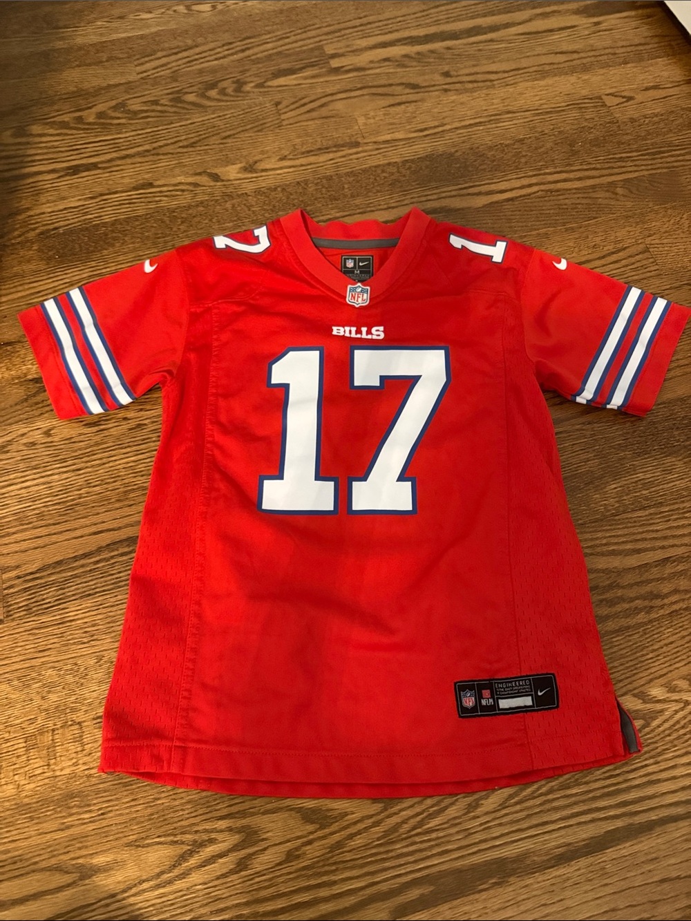NFL Red Kids Buffalo Bills #17 Jersey Size Medium